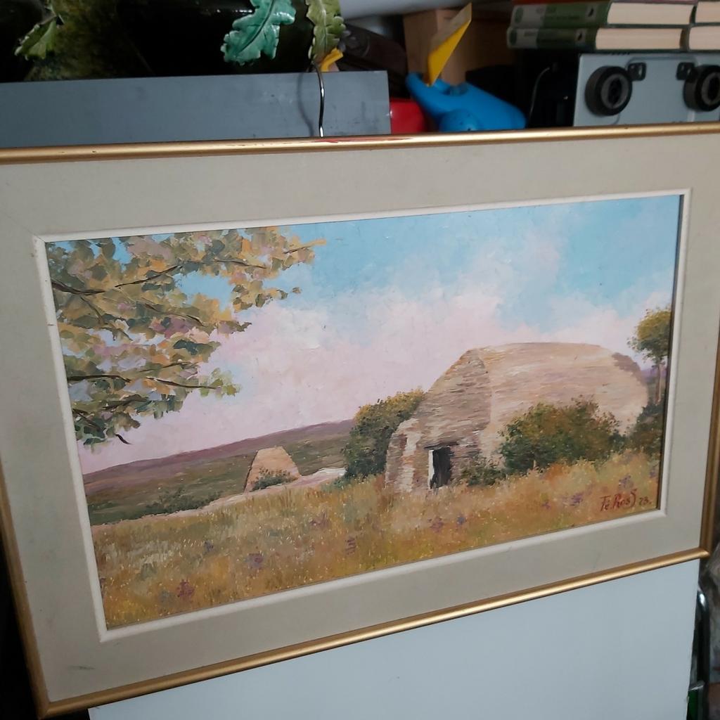 Fé Ross 1973 olieverf op paneel, Ophalen of Verzenden