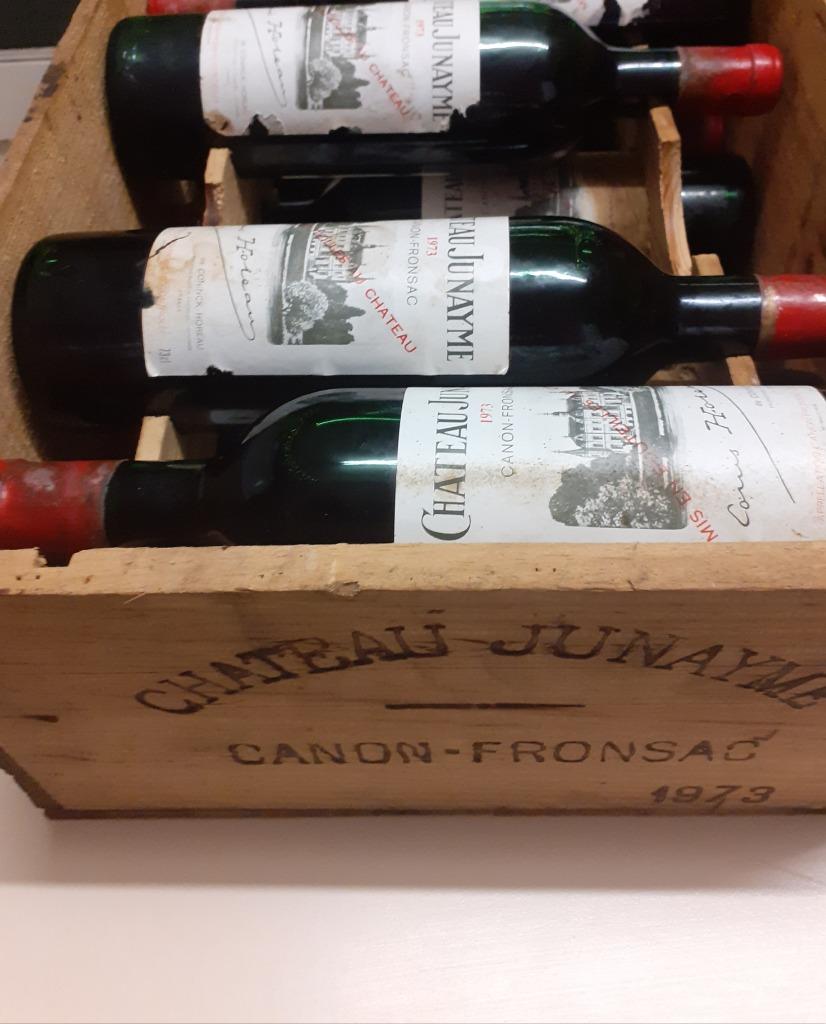 RESTE 1bouteille : CHÂTEAU JUNAYME 1973 CANON FRONSAC URGENT, Verzamelen, Wijnen, Ophalen, Frankrijk, Nieuw, Rode wijn