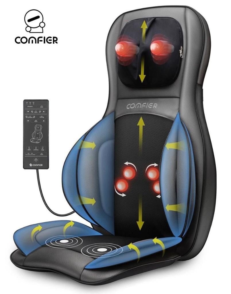 COMFIER Shiatsu-massageapparaat warmte en rolluchtcompressie, Ophalen, Nieuw, Massagestoel of Kussen