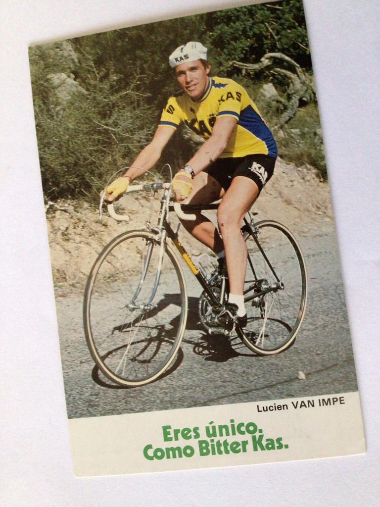Wielerkaart 1979 team kas colnago lucien van impe, Ophalen of Verzenden, Zo goed als nieuw