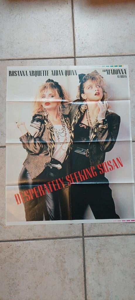 Madonna - Desperately seeking Susan - poster 1985, Verzamelen, Ophalen of Verzenden, Zo goed als nieuw