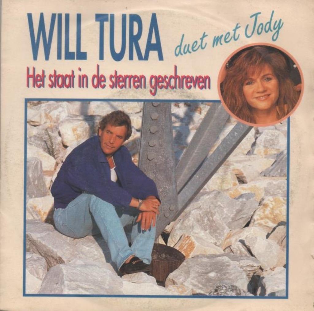 45t Will Tura & Jody - Het staat in de sterren geschreven, Cd's en Dvd's, Vinyl Singles, Ophalen of Verzenden, Zo goed als nieuw