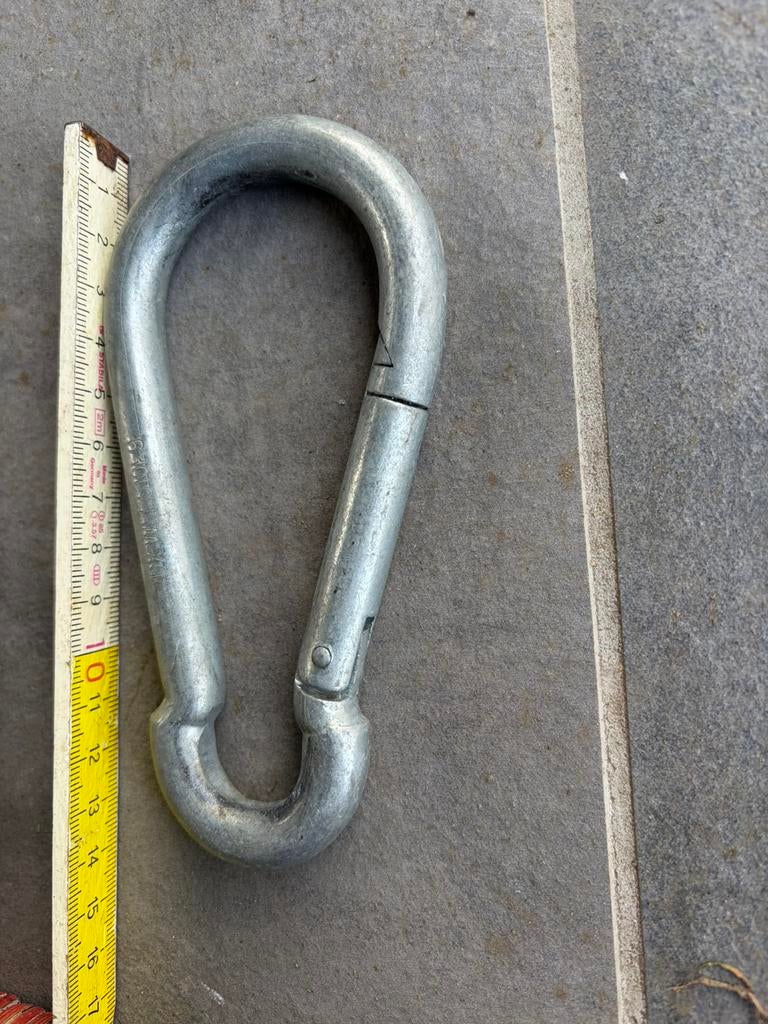 24 musketon / karabijnhaken 15cm, Enlèvement ou Envoi, Comme neuf