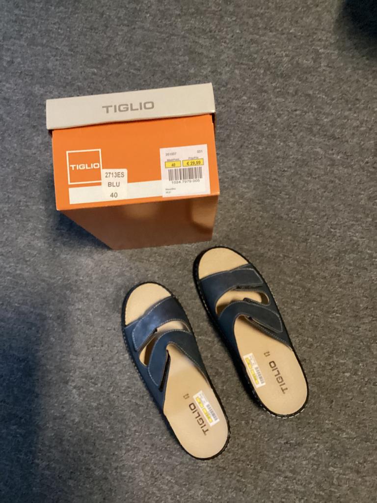 Slippers, Neuf, Enlèvement, Tiglio, Bleu