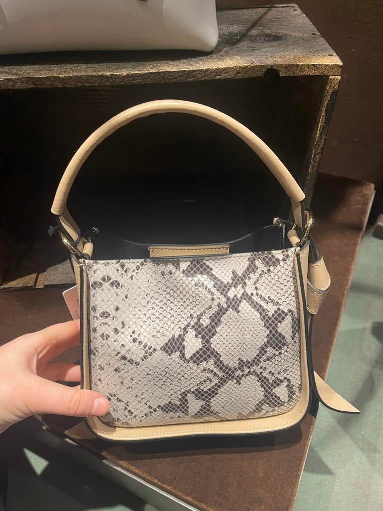 Kleine handtasje van Marco Bainchini, Ophalen of Verzenden, Zo goed als nieuw, Beige