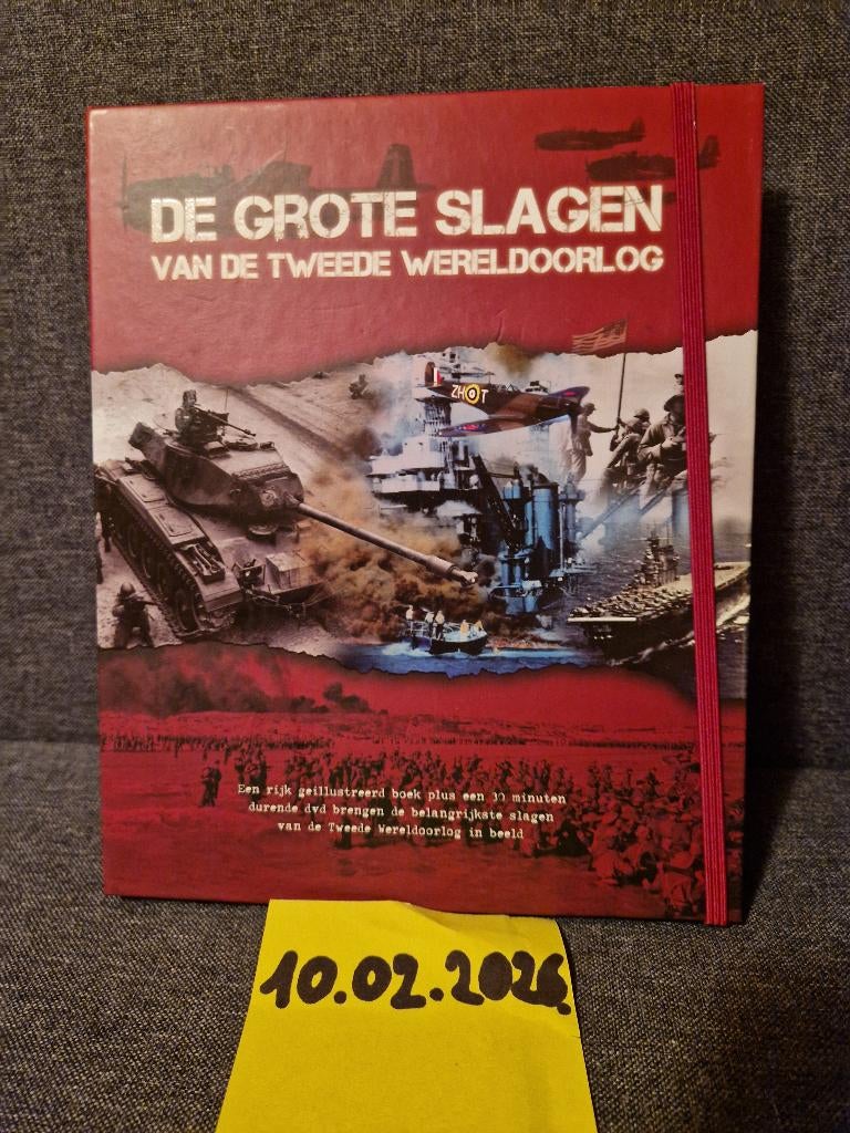 Boek de grote veldslagen van de tweede wereldoorlog + dvd, Ophalen of Verzenden, Tweede Wereldoorlog, Zo goed als nieuw