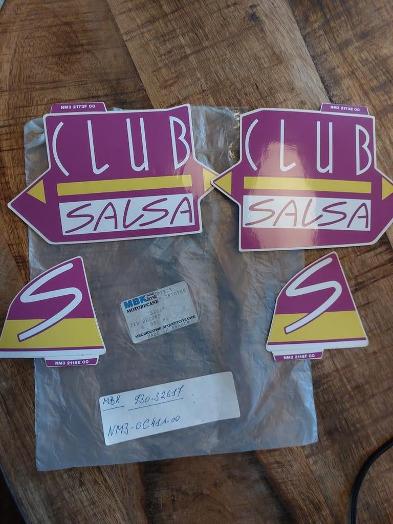 MBK Club salsa stickers, Ophalen of Verzenden