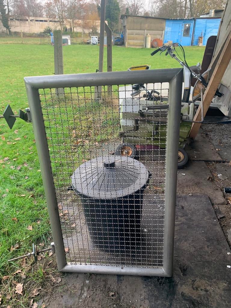 Inox tuinpoort, Tuin en Terras, Ophalen, Minder dan 100 cm, 100 tot 150 cm, Zo goed als nieuw