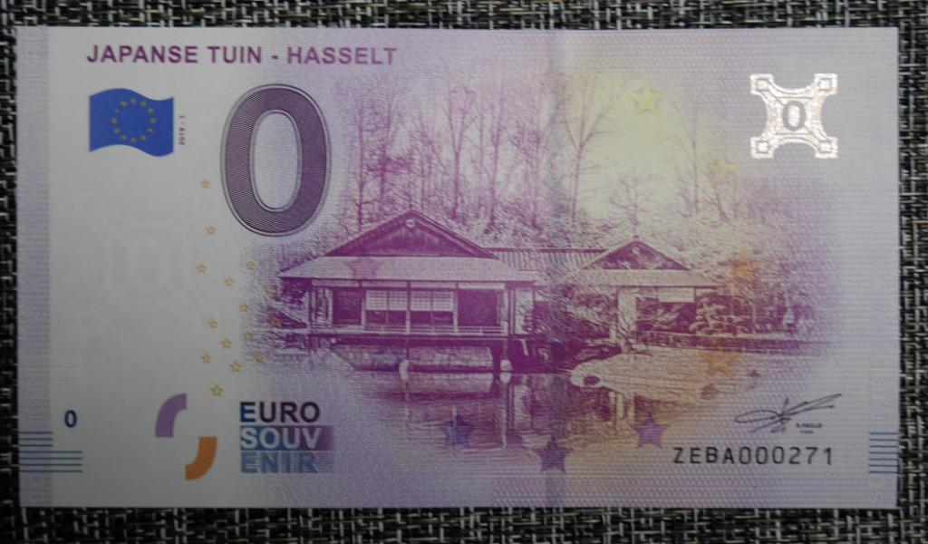 Kaartje van 0 euro België UNC 2019-1 Japanse-Tuin-Hasselt, Verzenden, België