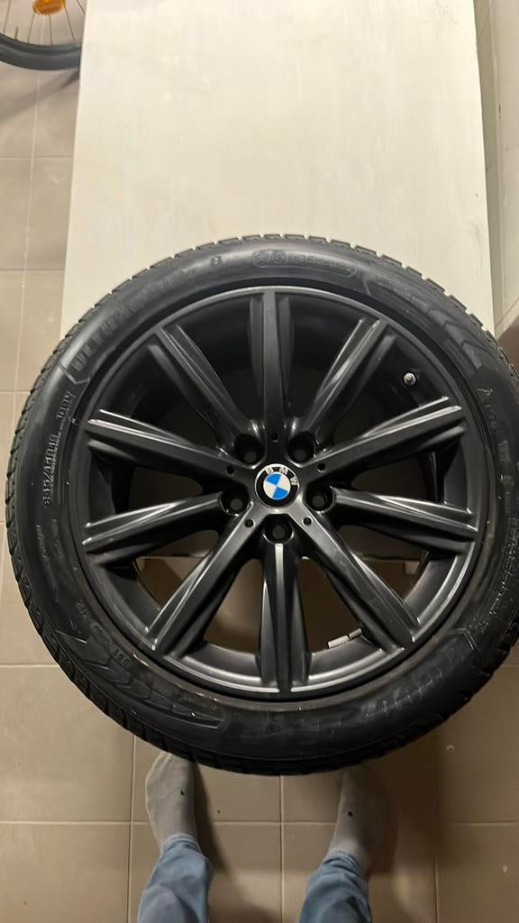 Originele bmw velgen met goodyear winterbanden - krasvrij, Ophalen, 18 inch, Velg(en), Winterbanden