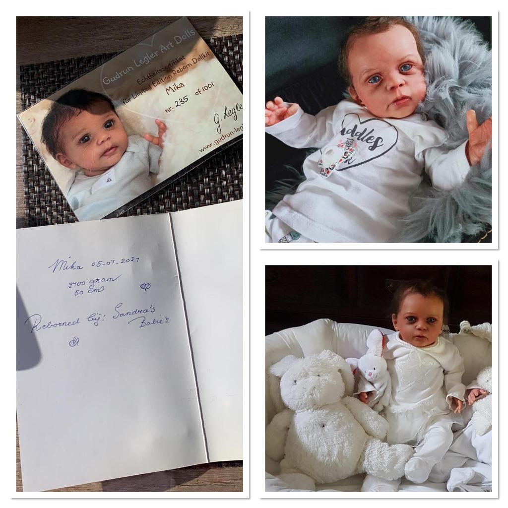 Reborn baby met 2 certificaten, Verzamelen, Poppen, Ophalen of Verzenden, Nieuw, Babypop, Levensecht of Reborn