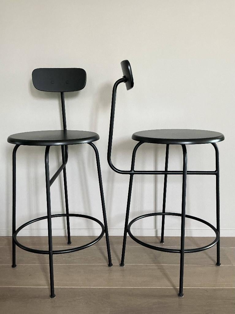 2 chaises de bar Afteroom - Menu (Audio Copenhagen), Enlèvement ou Envoi, 2 tabourets, Utilisé, Bois