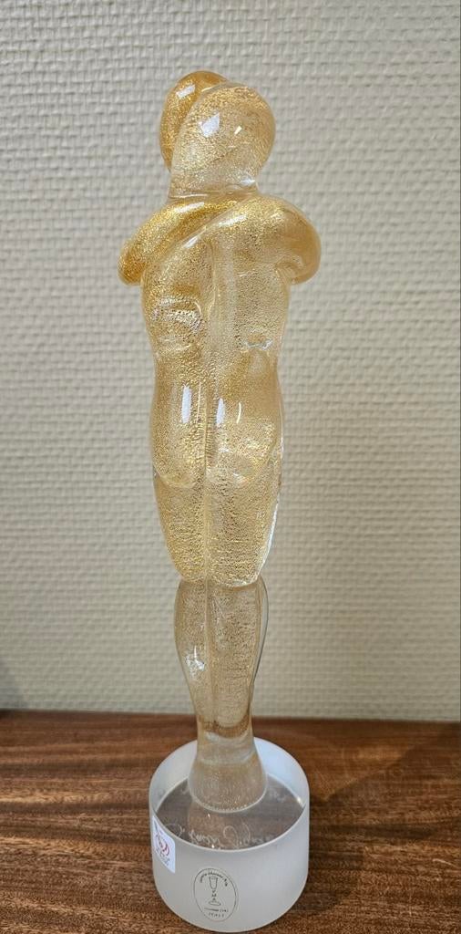 Murano Silvano Signoretto Lovers koppel kussend omhelsend, Antiek en Kunst, Ophalen of Verzenden
