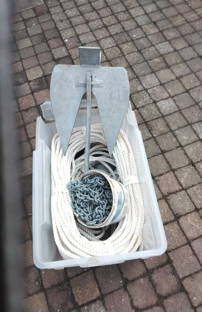 Ancre bateau voilier, chaine cordage cartes guides nautiq, Enlèvement, Voilier