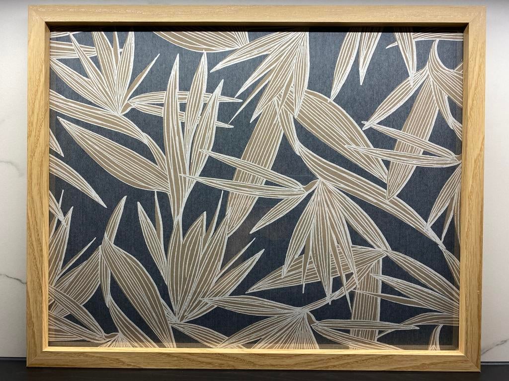 Bladeren Grijs 50x40 (nieuw), Ophalen of Verzenden, Nieuw, Hout