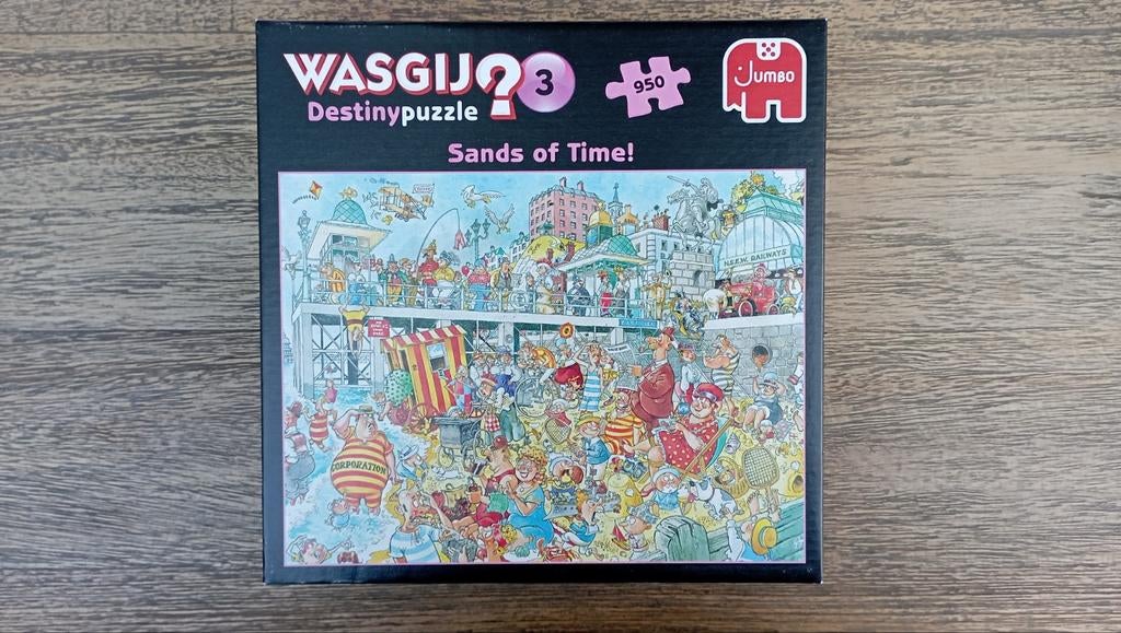 Wasgij Destiny 3 Sands of Time 950 pièces, Enlèvement ou Envoi, 500 à 1500 pièces, Comme neuf, Puzzle