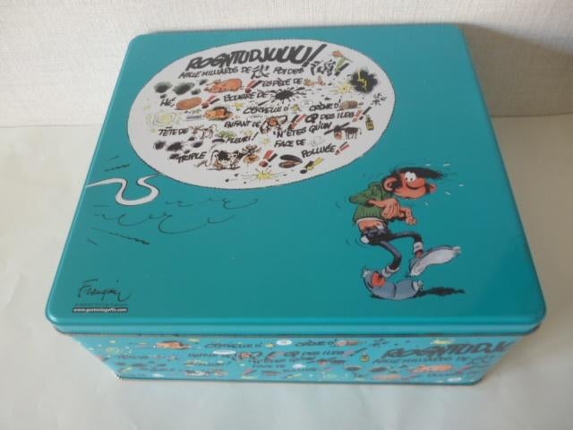 Koekjesdoos Guust Flater - Gaston Lagaffe - Franquin, Verzamelen, Ophalen of Verzenden, Zo goed als nieuw