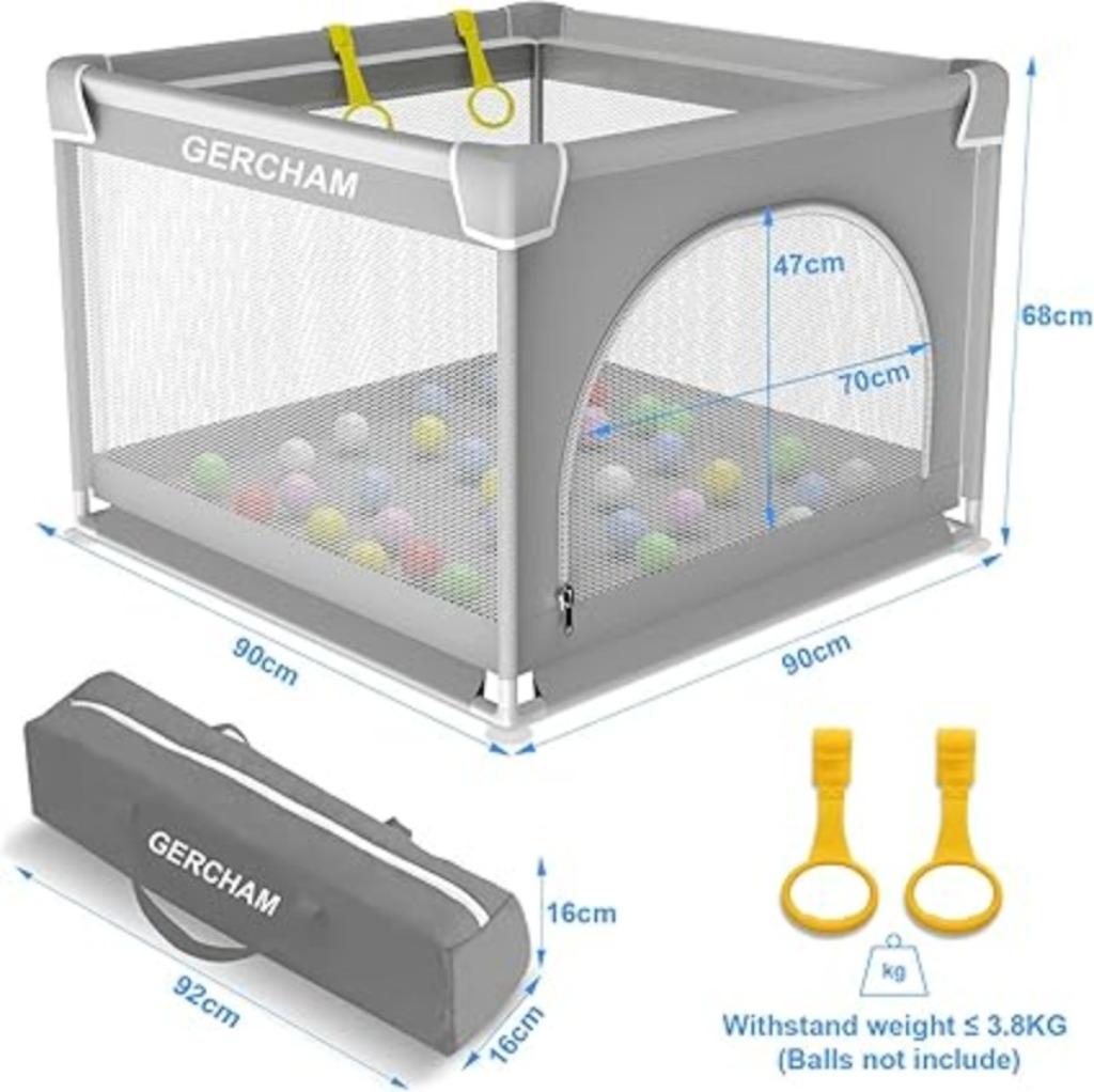 Babypark Babybox 90 x 90 cm SNELLE GRATIS LEVERING, -, Verzenden, -, Vierkant