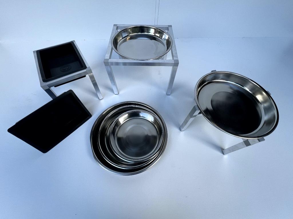 Voederplateau's & badschalen, Ophalen, Nieuw, Aluminium, Volière