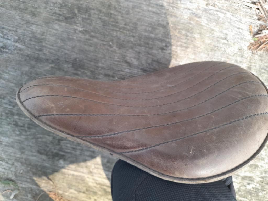 Leren Zadel voor Bobber, Chopper, Custom solo zit, Motoren, Ophalen of Verzenden