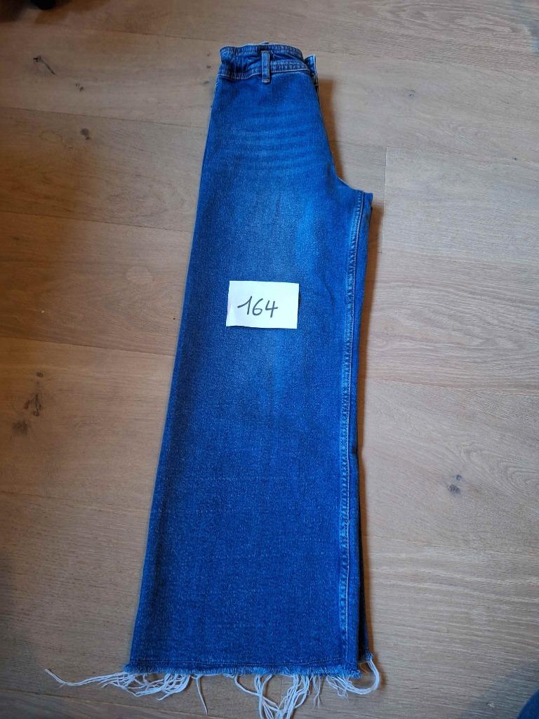 Zara wijde jeans stretch mt 164, Kinderen en Baby's, Kinderkleding | Maat 164, Broek, Gebruikt, Meisje, Ophalen of Verzenden