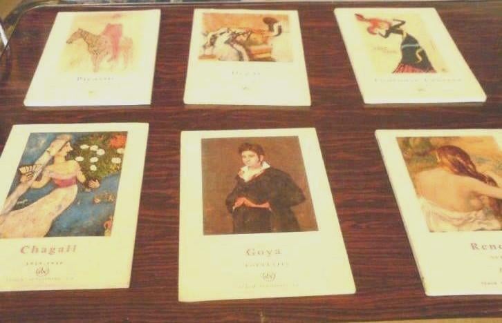 ✨️ Book 6 mini-kunstboeken uit de jaren 50 en 60 - Small En, Tudor publishing, co.abc