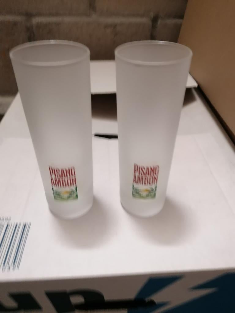 2 glazen pisang ambon, Verzamelen, Ophalen of Verzenden