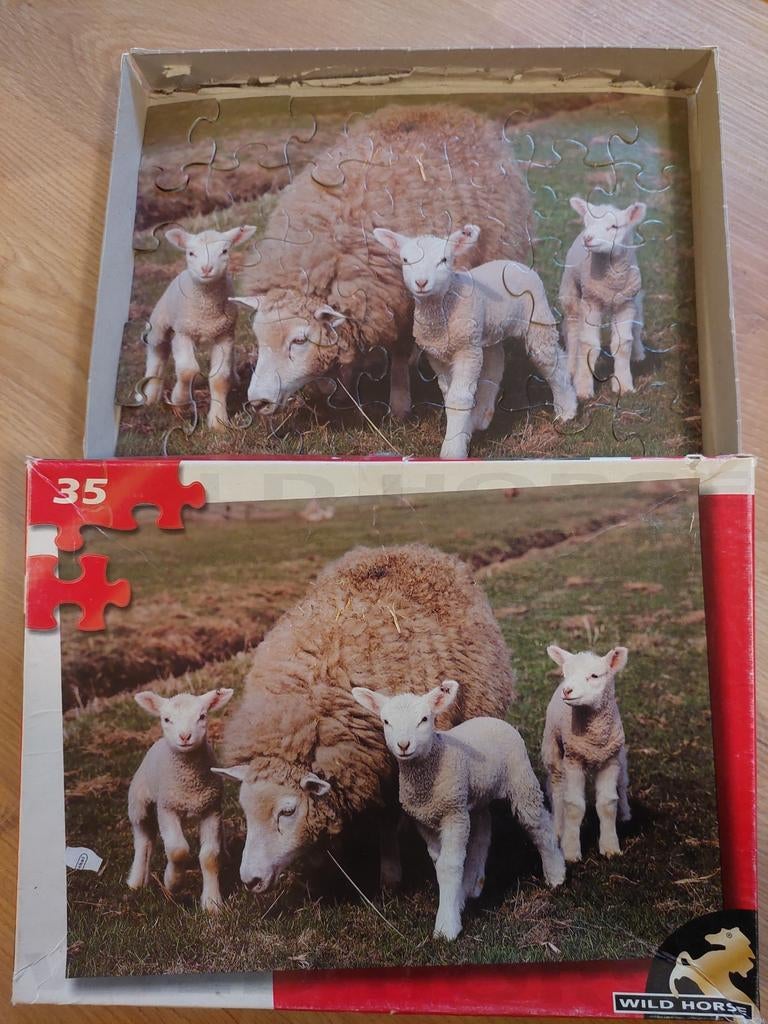 Puzzel met schapen, Ophalen of Verzenden, Zo goed als nieuw