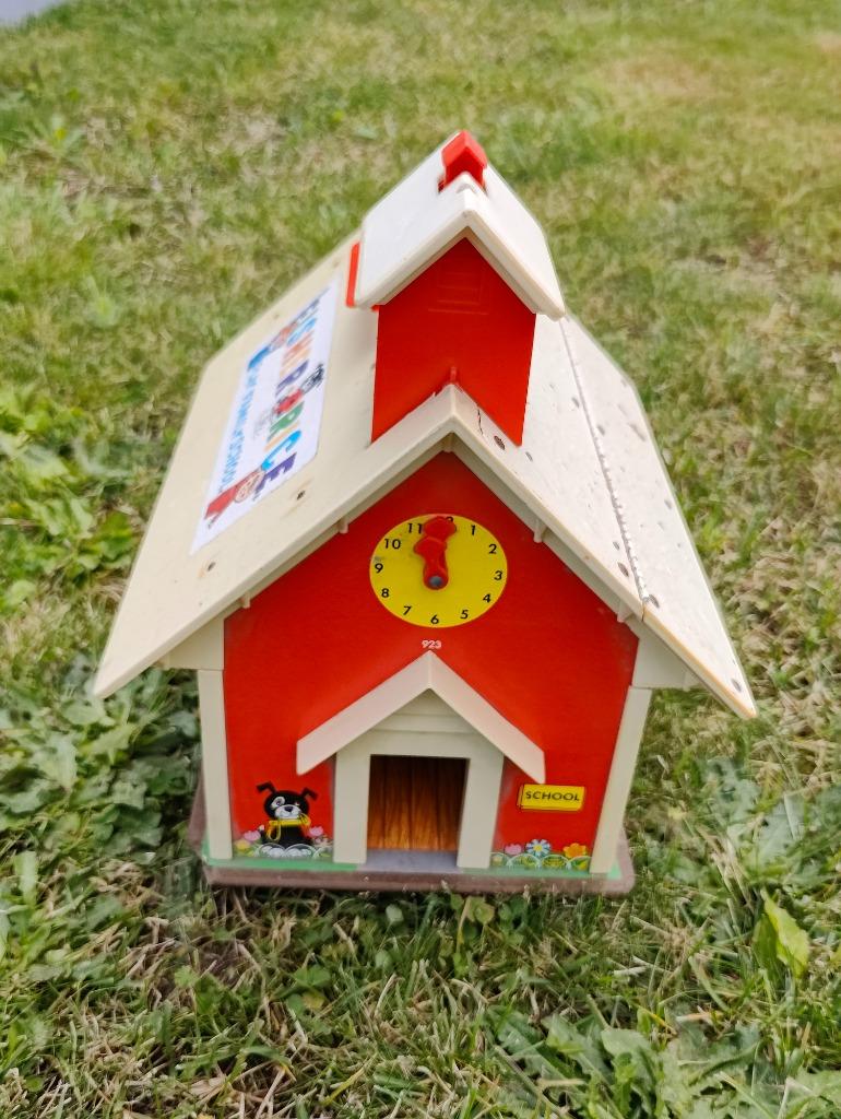 Vintage Fisher Price play family school, Ophalen of Verzenden, Gebruikt