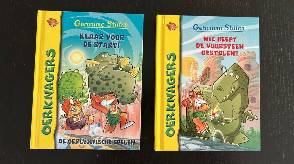 2 boeken van Geronimo Stilton, Ophalen, Fictie algemeen, Geronimo Stilton, Zo goed als nieuw