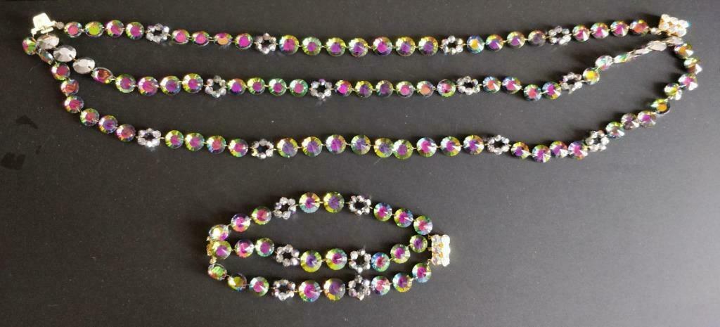 Boheems kristal armband en collier, Ophalen of Verzenden