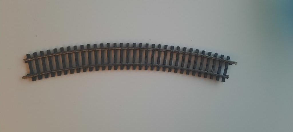 marklin k-rails bocht 2134, Wisselstroom, Gebruikt, Rails, Ophalen of Verzenden