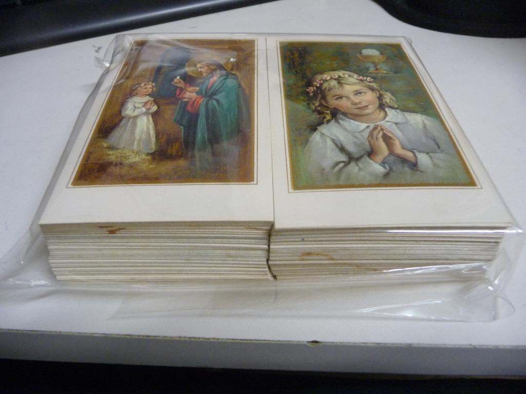 215 x communie prent  -  2 verschillende / blanco achterkant