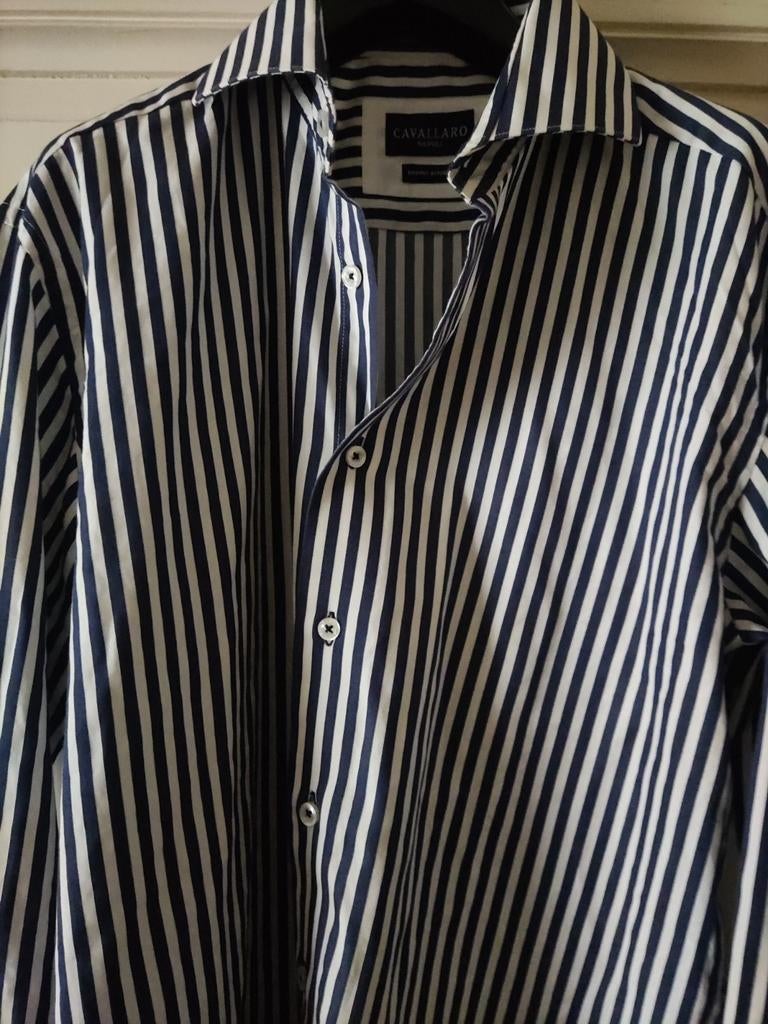 CAVALLARO NAPOLI - Doppio ritorto, XL - white/blue, Ophalen of Verzenden, Zo goed als nieuw
