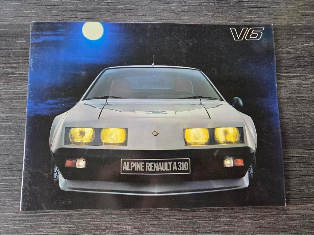 Renault Alpine A310 V6 folder brochure 1979, Ophalen of Verzenden, Gelezen, Renault