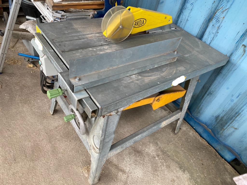 Zaagmachine Avola 380Volt ZBV 400-5 verstelbaar in hoogte, Doe-het-zelf en Bouw, Gebruikt, 70 mm of meer, Overige typen, 600 tot 1200 watt