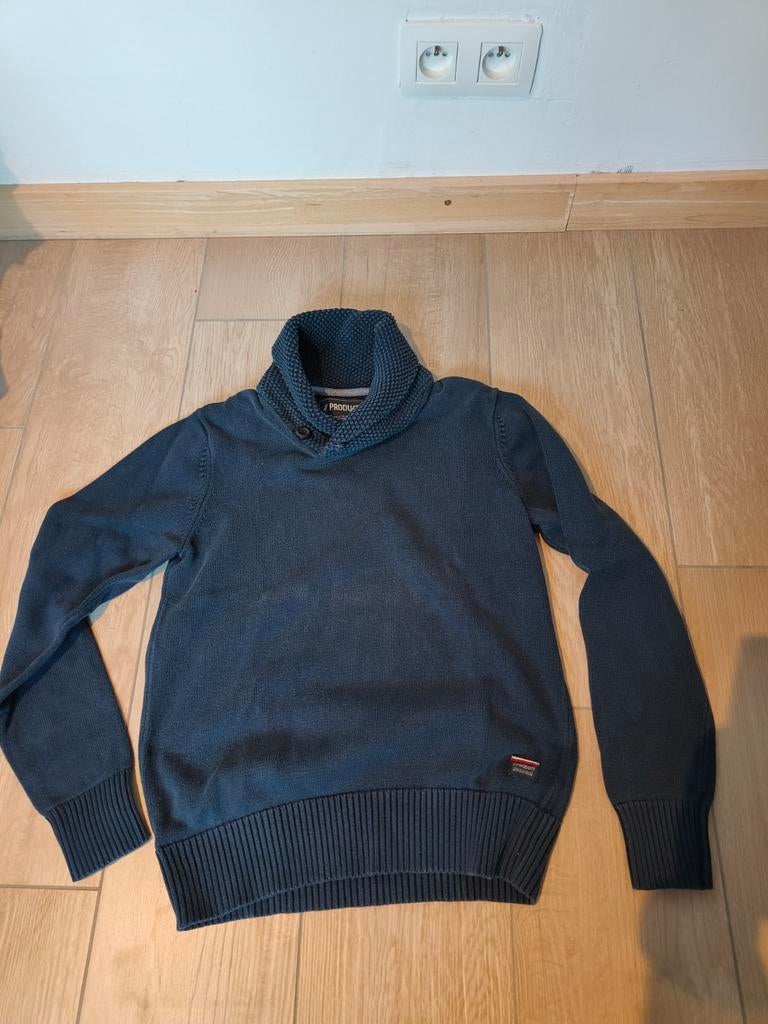 Donkerblauwe herenpull Jack & Jones maat S, Blauw, Jack&Jones, Ophalen of Verzenden, Zo goed als nieuw