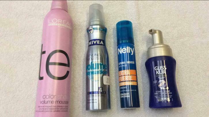 Haar mousse. 4 verschillende mousses., Bijoux, Sacs & Beauté, Beauté | Soins des cheveux, Enlèvement ou Envoi, Neuf, Gel, Cire, Laque ou Mousse