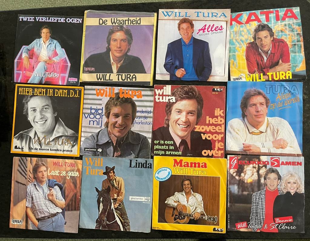 12 originele singles van Will Tura perfecte staat, Ophalen of Verzenden, Zo goed als nieuw
