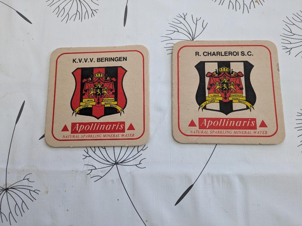 Apollinaris voetbal, Ophalen of Verzenden, Zo goed als nieuw, Viltje(s)