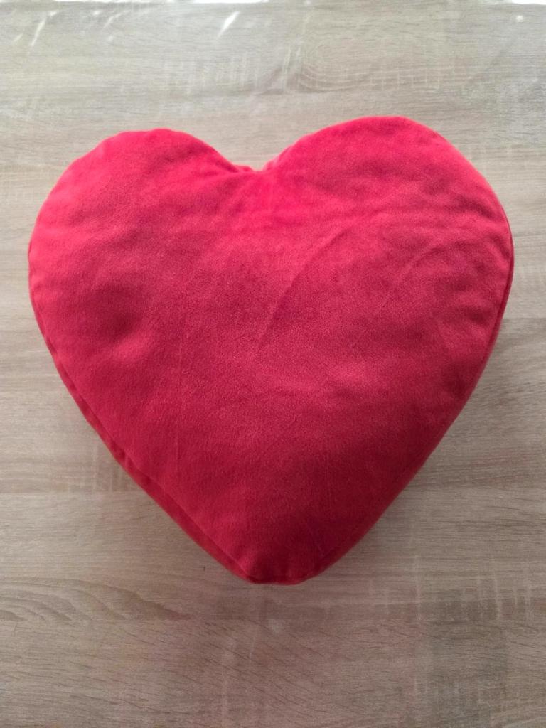 Sierkussen hart, Ophalen of Verzenden, Gebruikt, Rood, Hartvormig