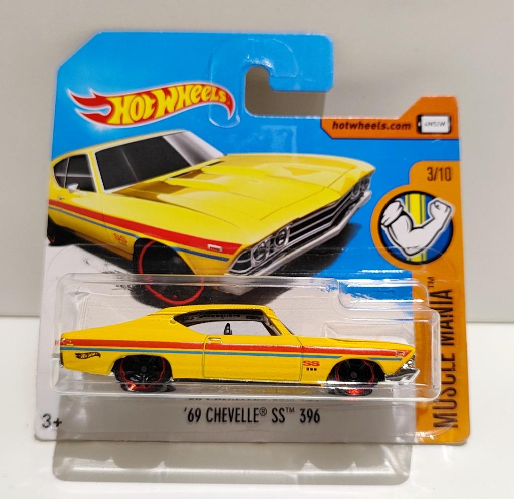 Hot Wheels Chevrolet 69 Chevelle SS 396 Muscle Mania (2017), Hobby en Vrije tijd, Modelauto's | Overige schalen, Ophalen of Verzenden