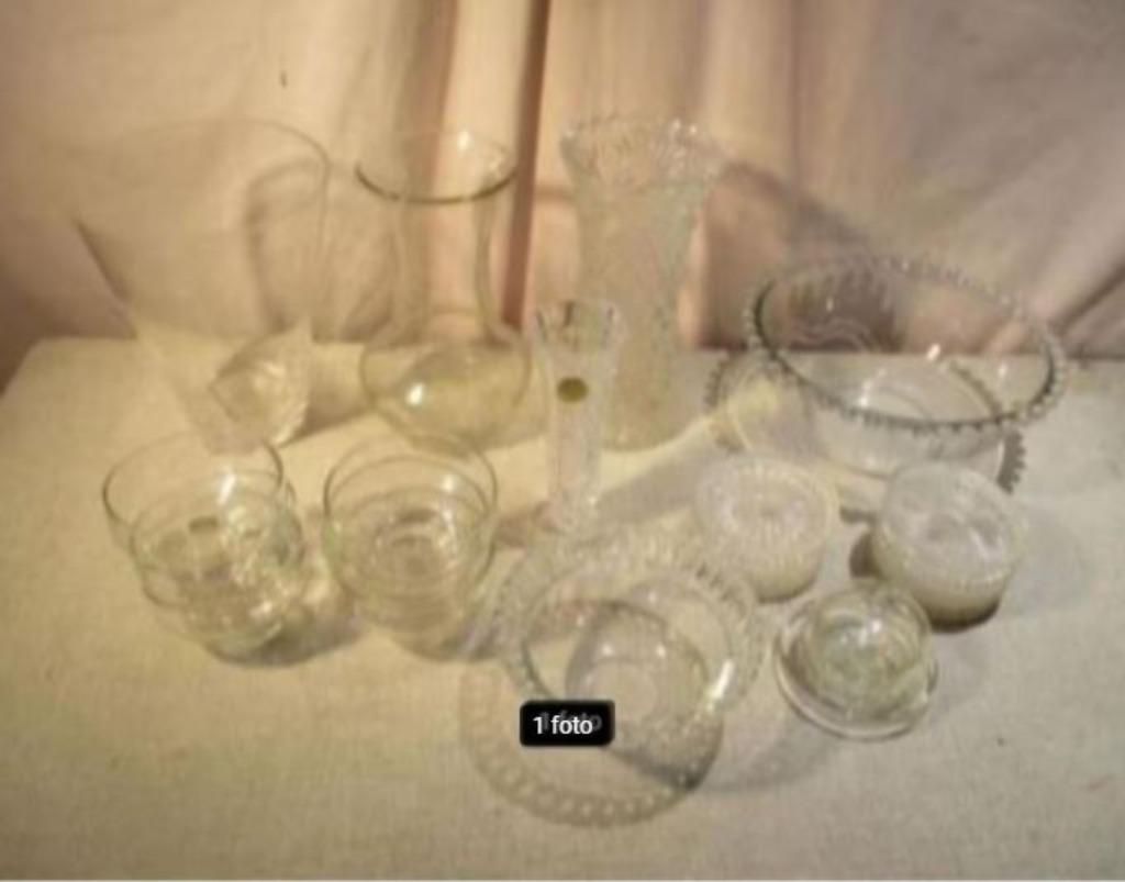 Belle fête de vieux verre et cristal, Antiquités & Art, Antiquités | Verre & Cristal, Enlèvement ou Envoi