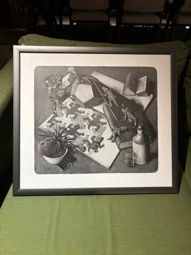 Escher ingekaderd werk: 58x52cm, Ophalen