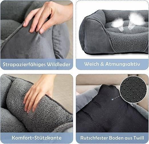 Hondenbed | groot | wasbaar | pluizig | GRATIS LEVERING, Animaux & Accessoires, Paniers pour chiens, -, FURTIME, -, Coton