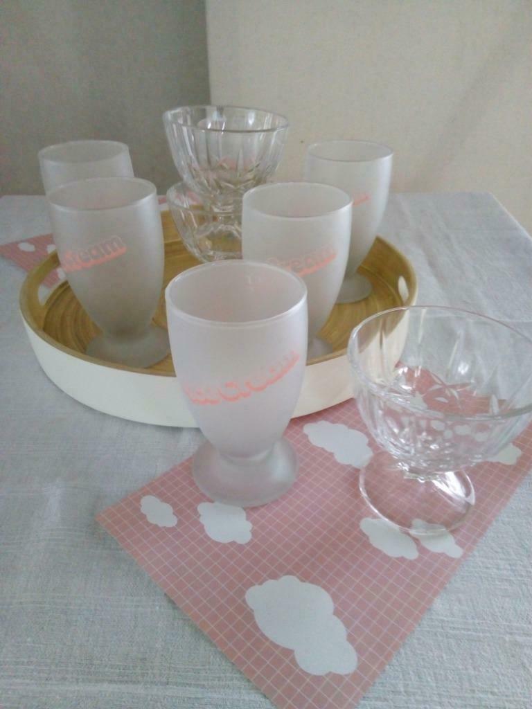 Mooie roomijs coupes, Ophalen, Nieuw, Glas