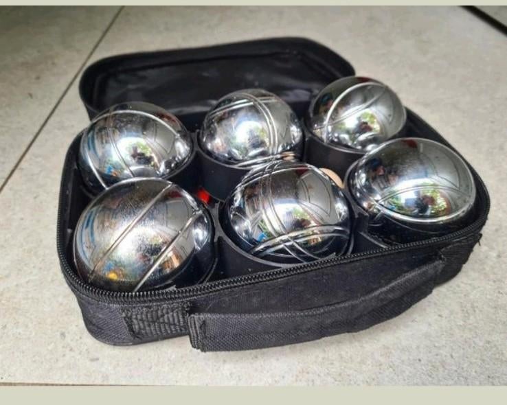Petanqueballen, met afstandkoord, Ophalen of Verzenden, Zo goed als nieuw