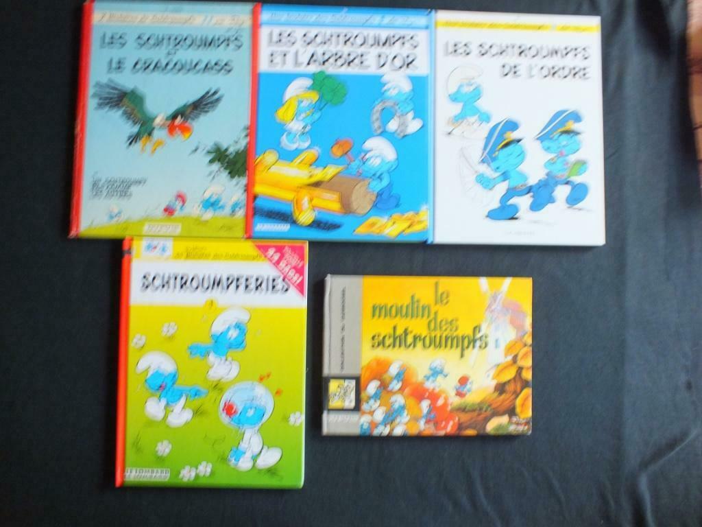 LES SCHTROUMPFS (7 ALBUMS).             EDITIONS DUPUIS, Meerdere stripboeken, Ophalen of Verzenden, Gelezen, Peyo