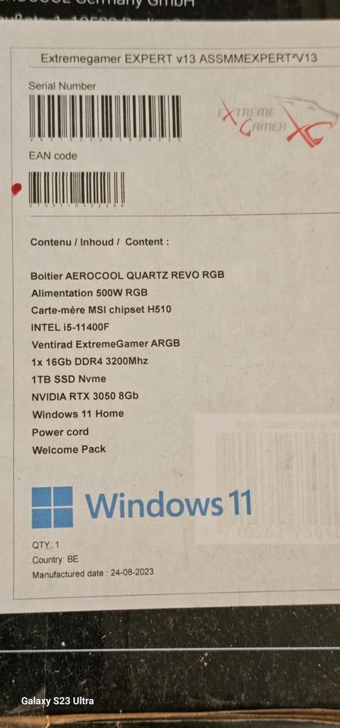Ik verkoop een computer en een monitor., Computers en Software, Besturingssoftware, Ophalen, Zo goed als nieuw