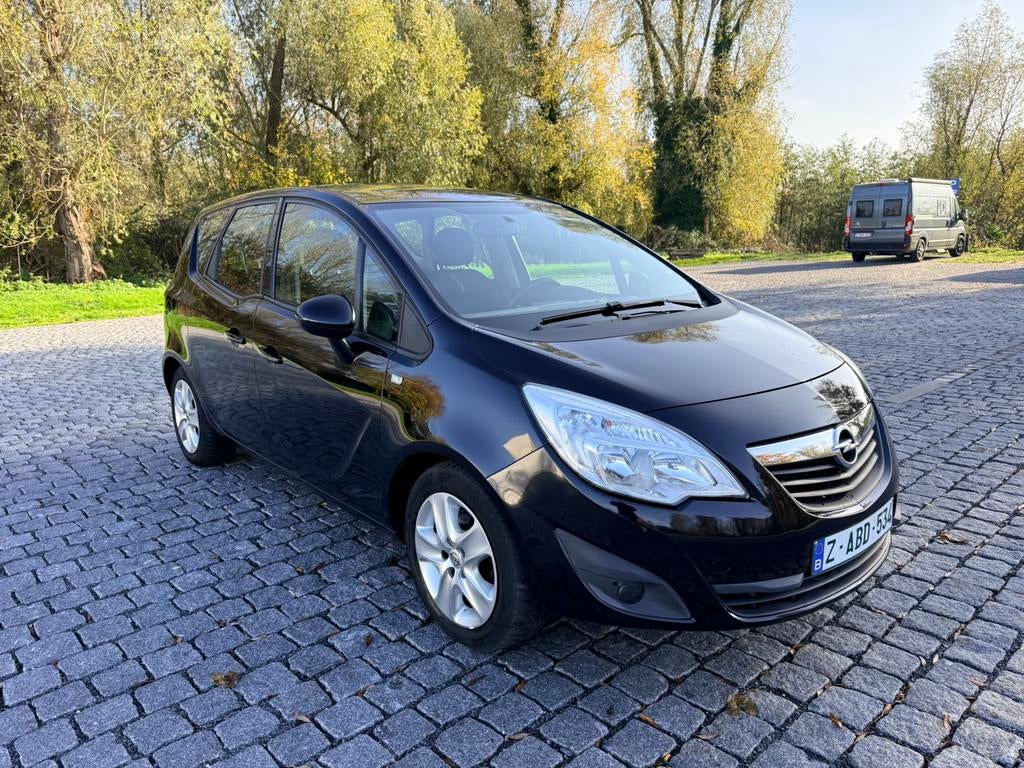 OPEL MERIVA 2011 1.4i AIRCO 180.000KM!, Auto's, Opel, Monovolume, Zwart, Handgeschakeld, Particulier